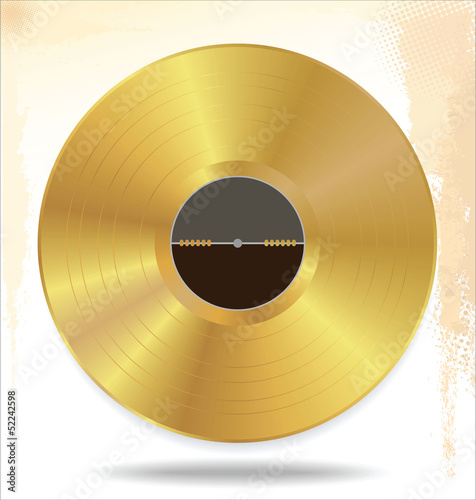 Gold vinyl - music award
