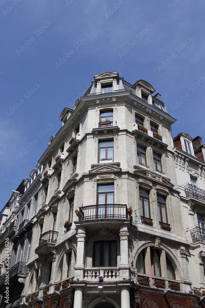 Immeuble ancien à Bruxelles, Belgique	