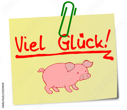 Viel Glück Notiz  #130511-svg07