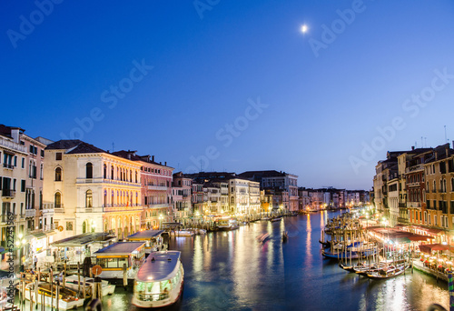 VENICE  ITALY - JUNE 30  View from Rialto bridge on June 30  201