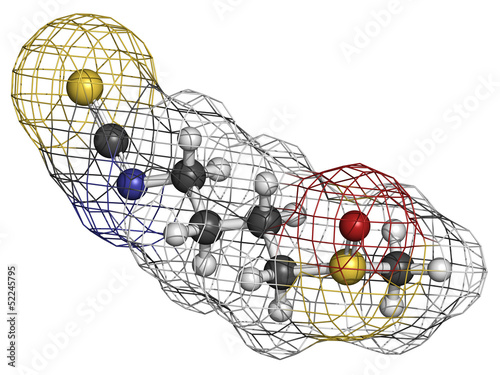 Sulforaphane broccoli and Brussels sprouts molecule, chemical st photo