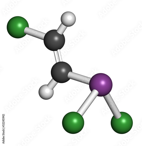 Lewisite chemical weapon molecule. Lewisite is an organoarsenic photo