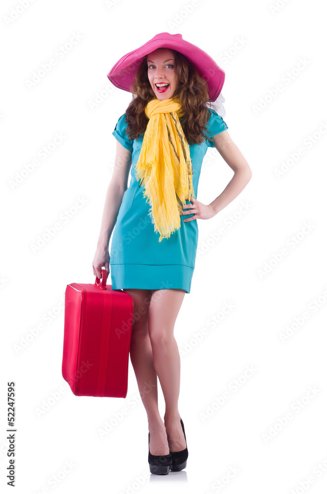 Young woman preparing for vacation Young woman preparing for vacation
