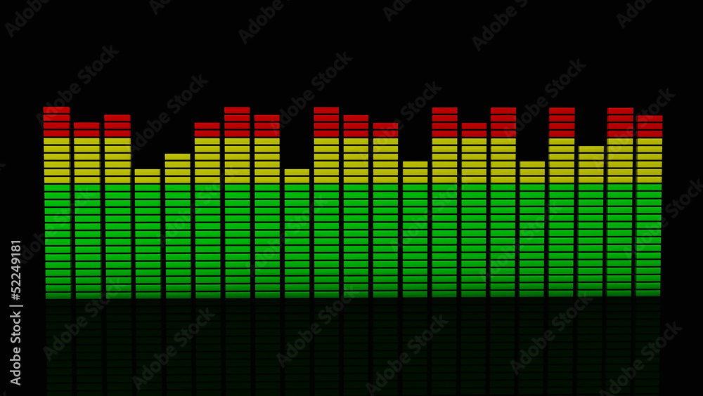 Digital equalizer in 3d Digital equalizer in 3d