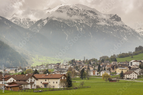 Mustair village in Switzerland  Europe.