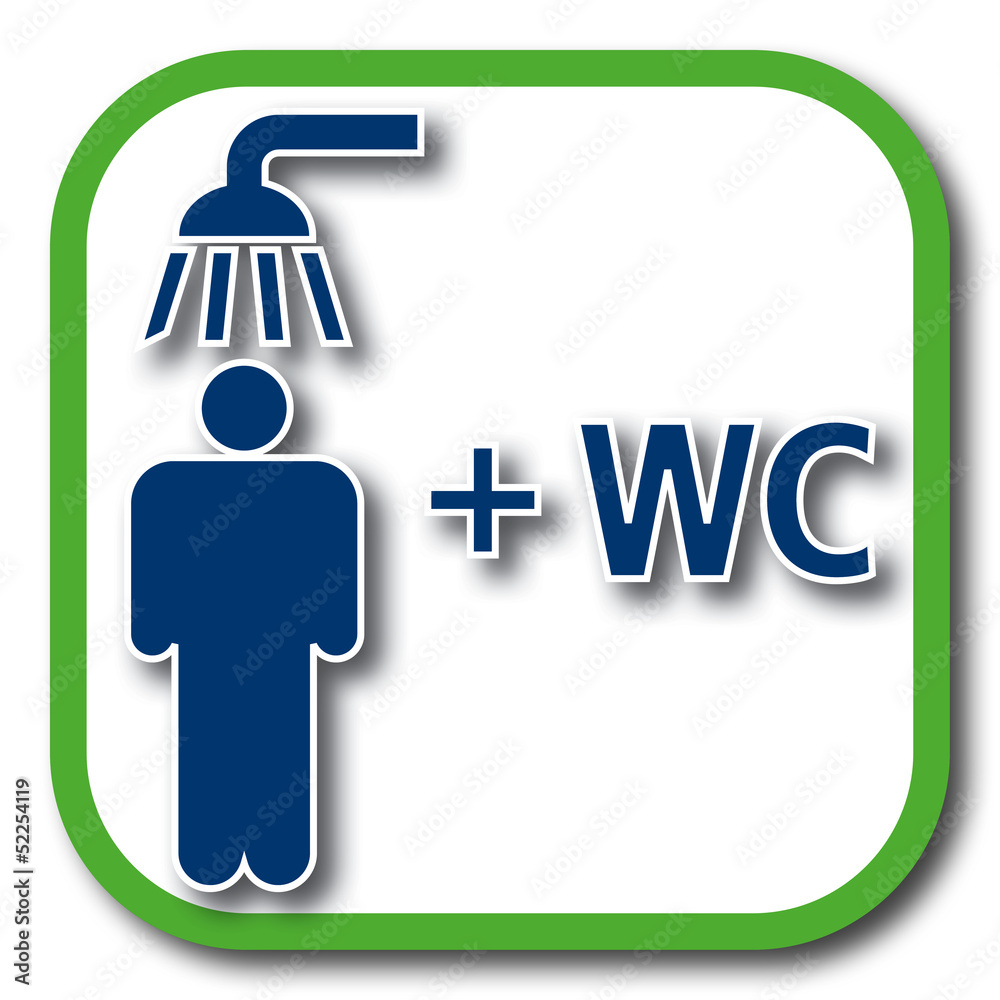 shower plus wc icon shower plus wc icon