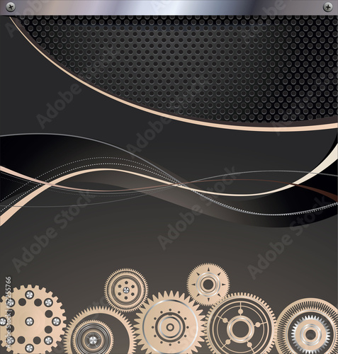 Abstract gear background