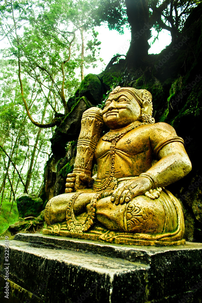 Gold sculpture in Dieng Plateau, Central Java