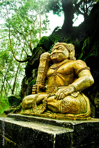 Obraz na płótnie Gold sculpture in Dieng Plateau, Central Java w salonie