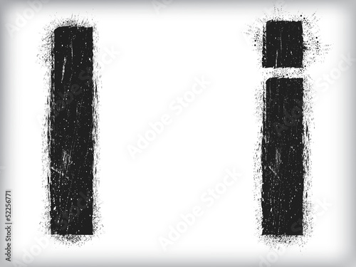 grunge letter