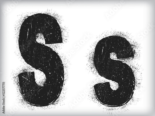 grunge letter