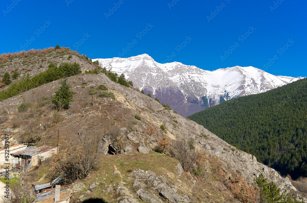 Panoramic view of Pizzo Cefalone, Abruzzo, Italy