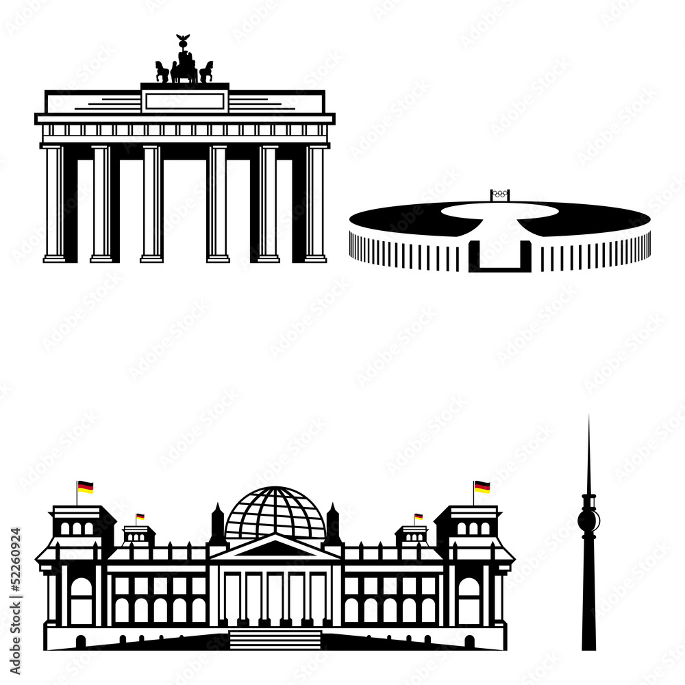 Naklejka premium berlin monuments