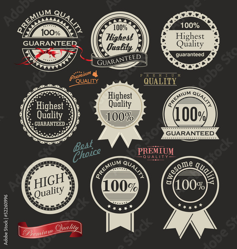 Collection of Premium Quality retro vintage styled design