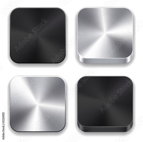 Metallic app icons.
