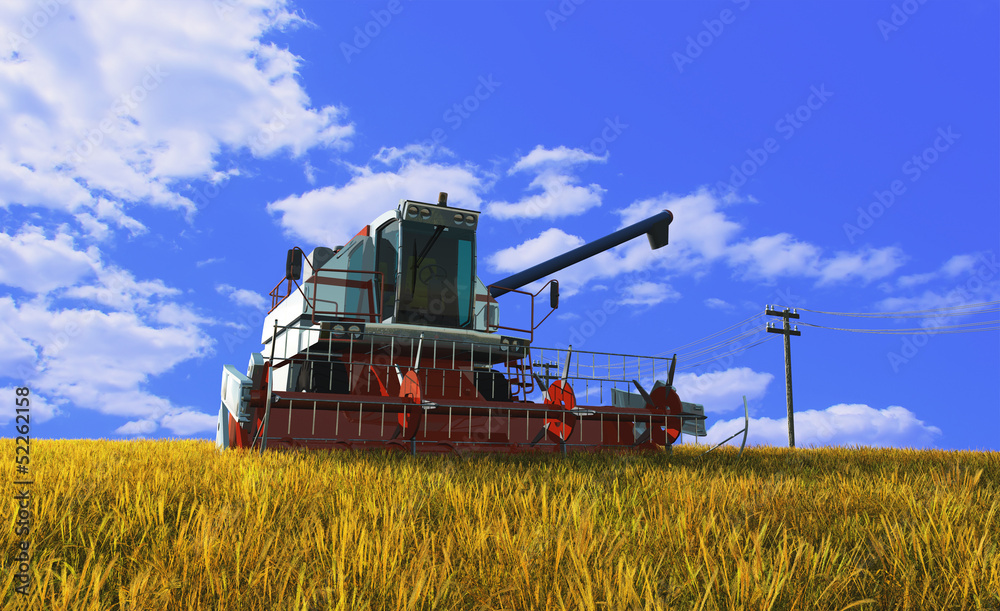 Fototapeta premium machine for harvesting