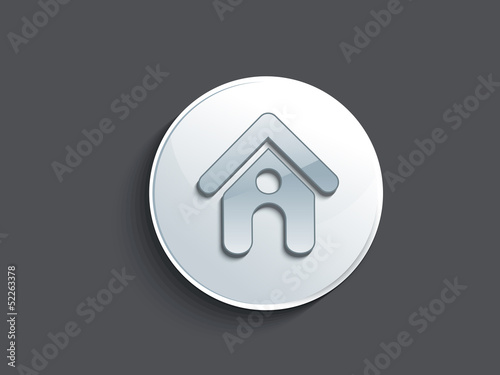 abstract glossy home button