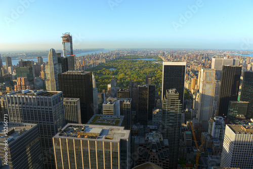 Manhattan Upper Town and Central Park, New York City
