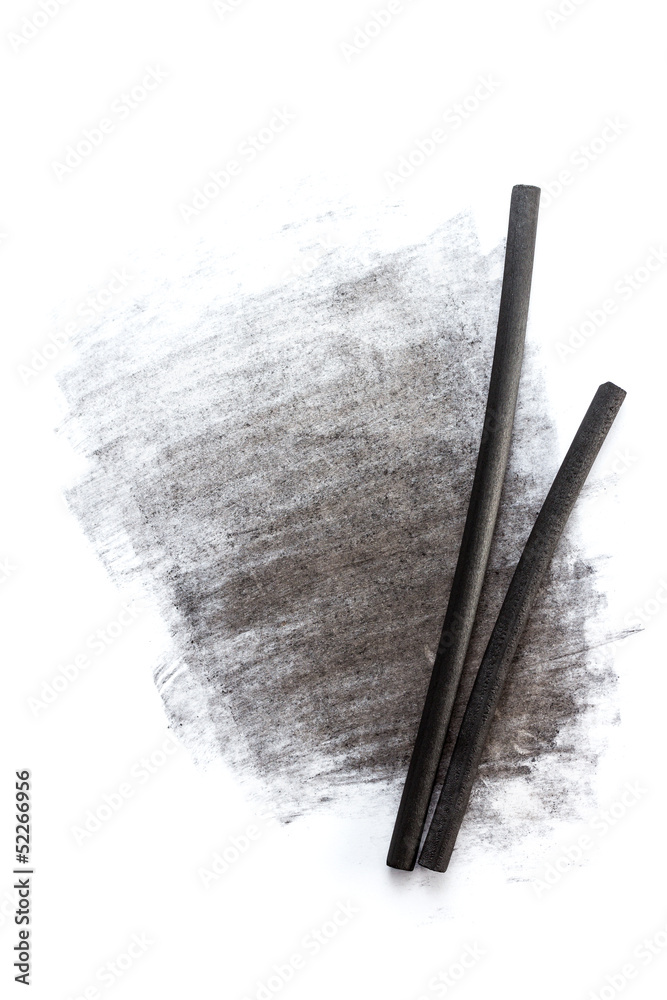 Charcoal sticks for drawing Stock Photo