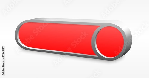 red rounded metal button