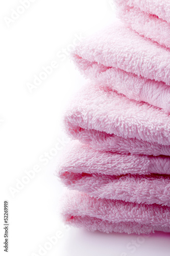 luxury pink towels for wellness spa and bahth