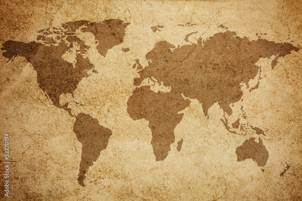 Fototapeta premium Mapa świata tekstury tła