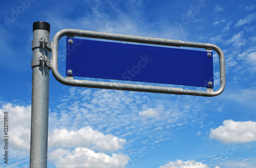 Emaille Straßenschild unbeschriftet leer photo