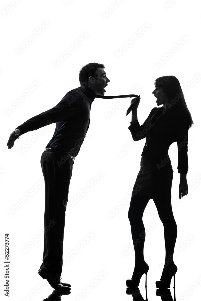 couple woman seductress bonding concept silhouette couple woman seductress bonding concept silhouette