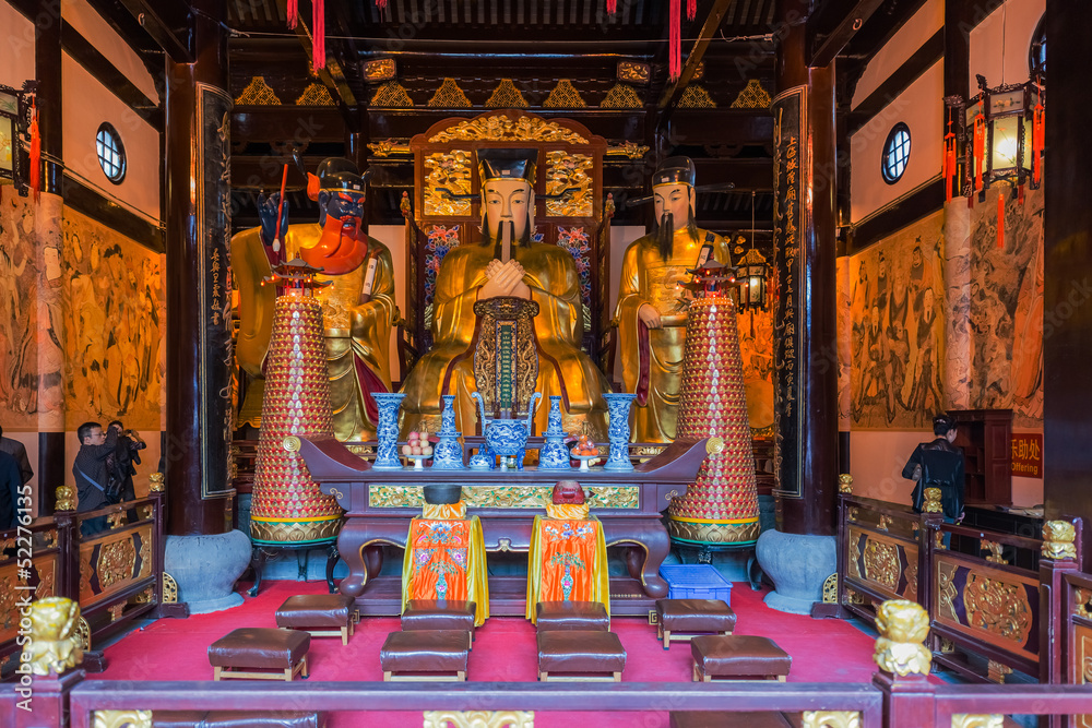 Obraz premium city god temple Chenghuang Miao shanghai china