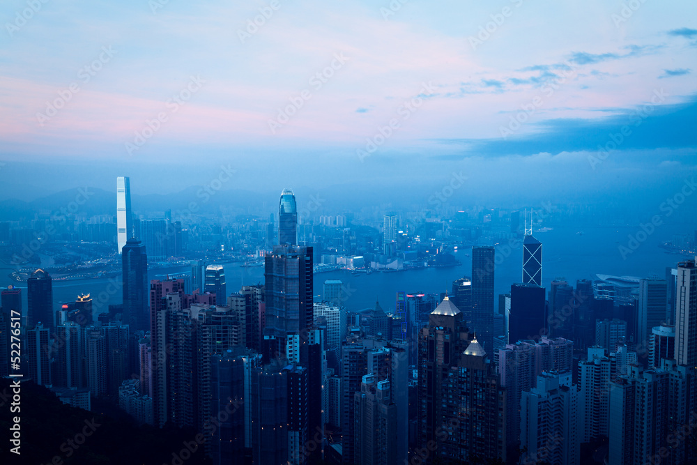 Hong Kong Victoria Harbour, Dusk