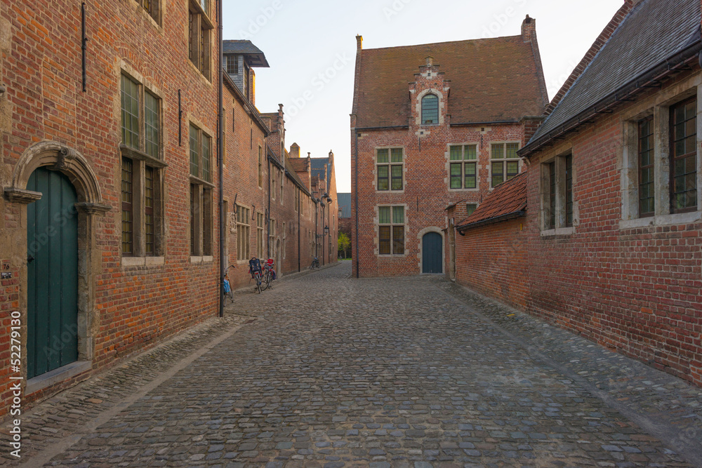 Street through the Grand Beguinage of Leuven