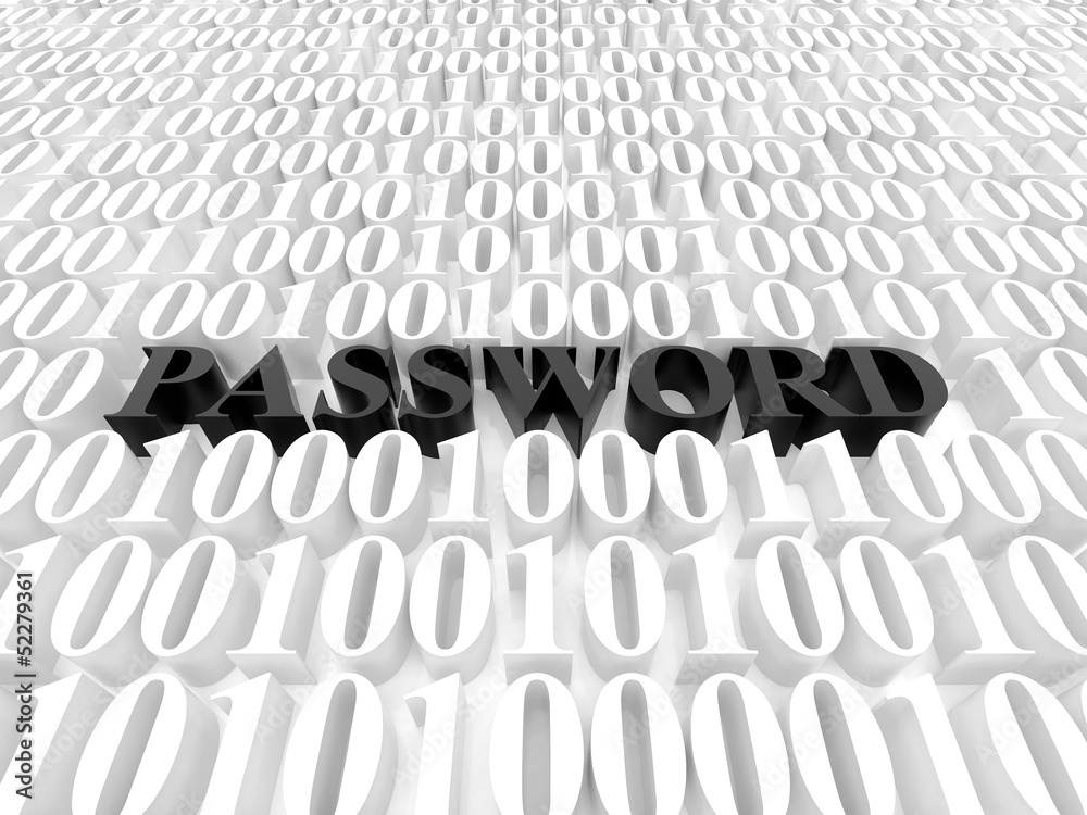 Obraz premium password