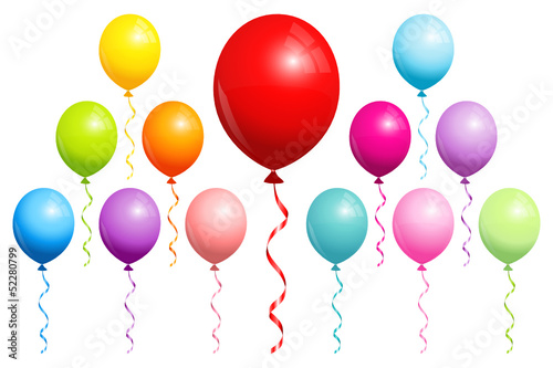 Birthday Balloons Color