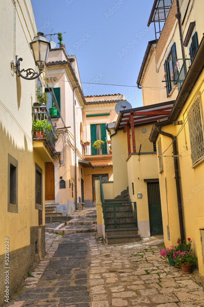 Alleyway. Melfi. Basilicata. Italy.