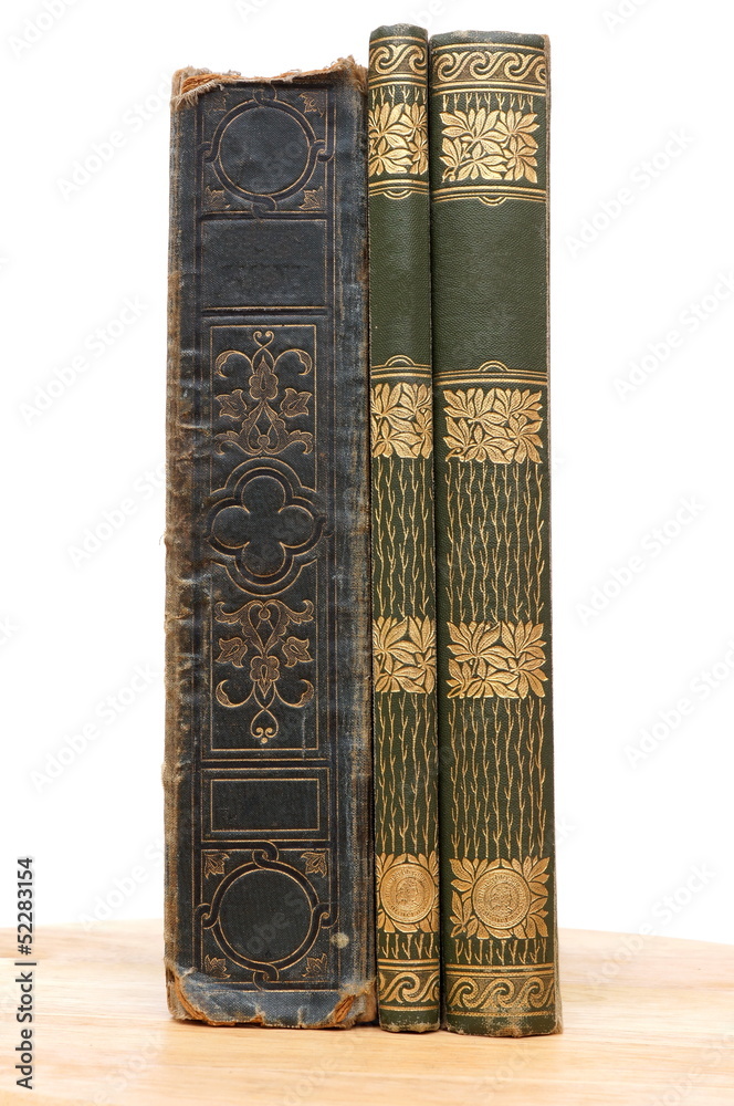 Fototapeta premium very old books from 19th century