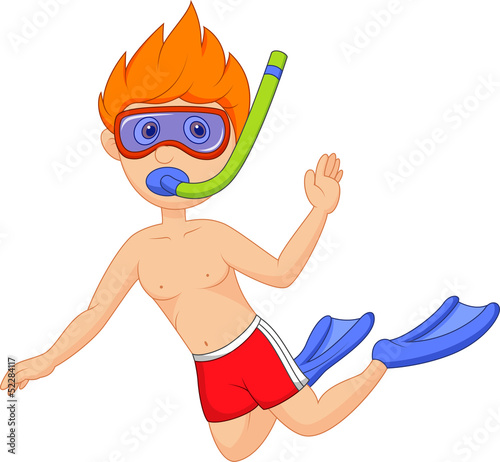 Snorkeling kid