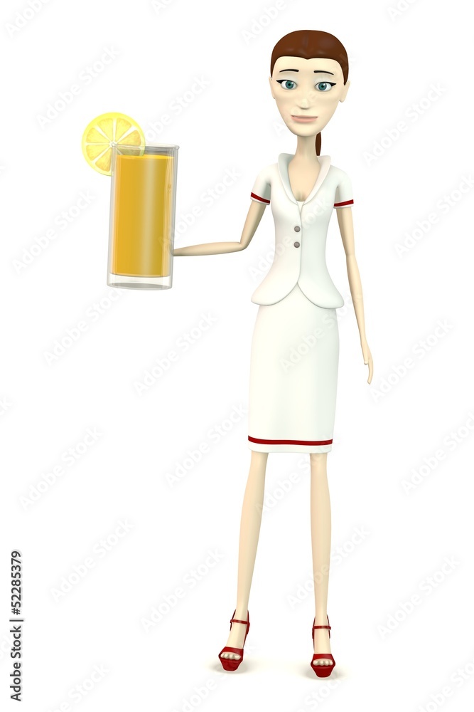 3d render of cartoon character with juice 3d render of cartoon character with juice