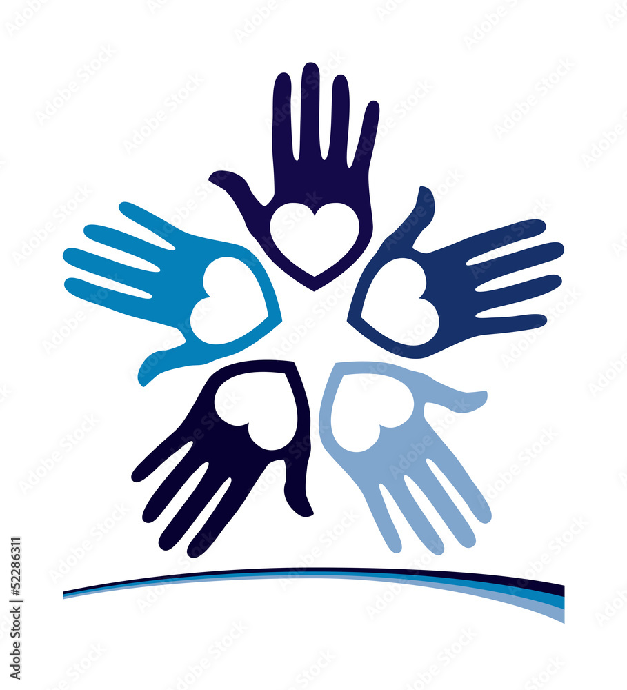 Fun loving hands design. Fun loving hands design.