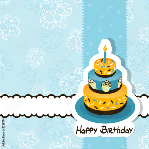 Template greeting card, vector
