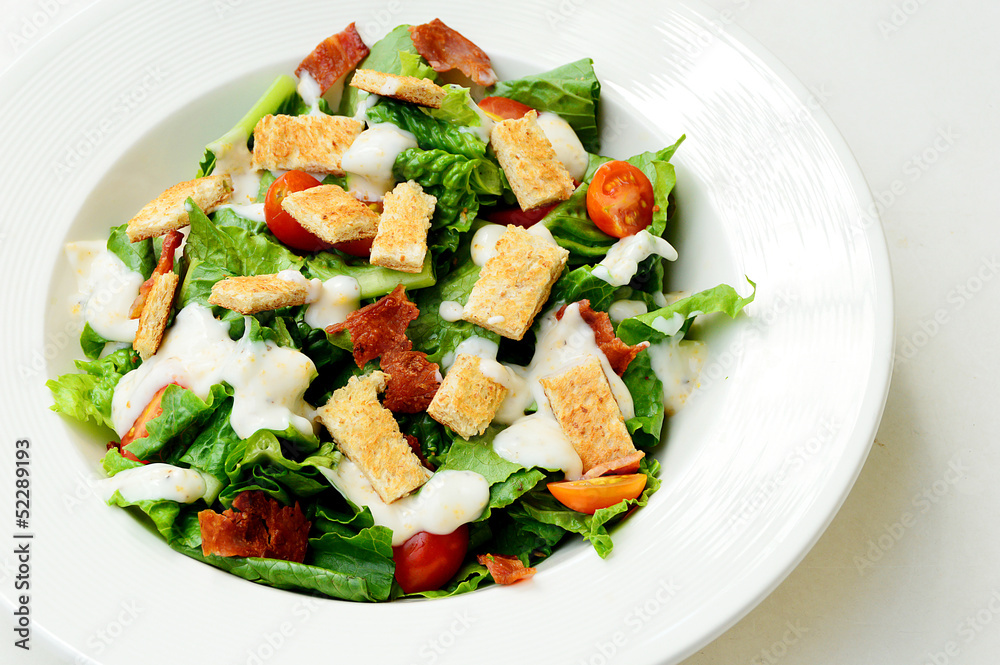 Delicious ceasar salad