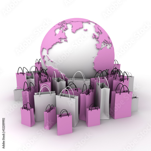 International shopping, pin...