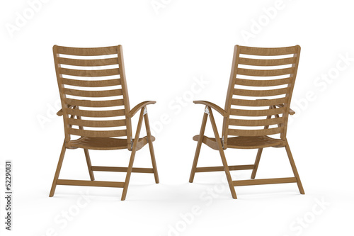 Two sun loungers