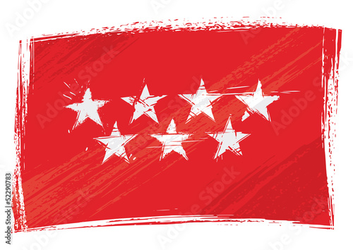 Grunge Community of Madrid flag