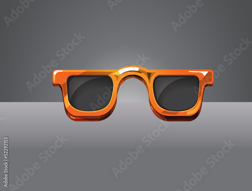 Sunglass Orange Vector