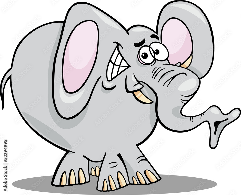 cartoon illustration of elephant cartoon illustration of elephant