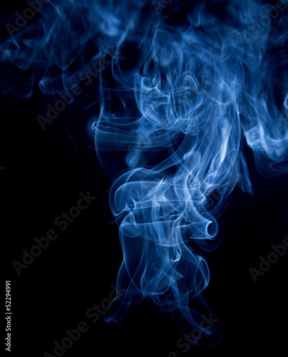 Smoke abstract with face like image looking through smoke