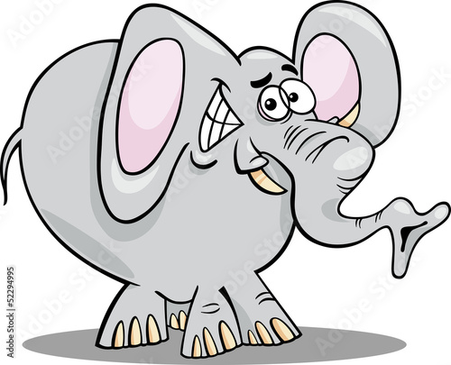 cartoon illustration of elephant