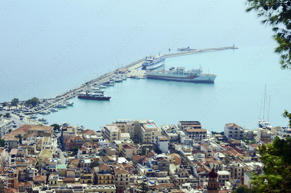 view at Zakynthos town, Zakynthos island, Greece