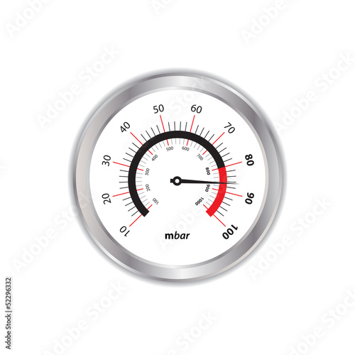 special manometer on white background