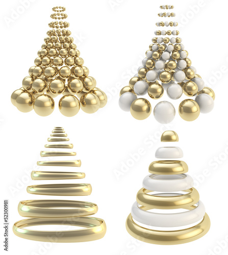 Abstract christmas tree col...